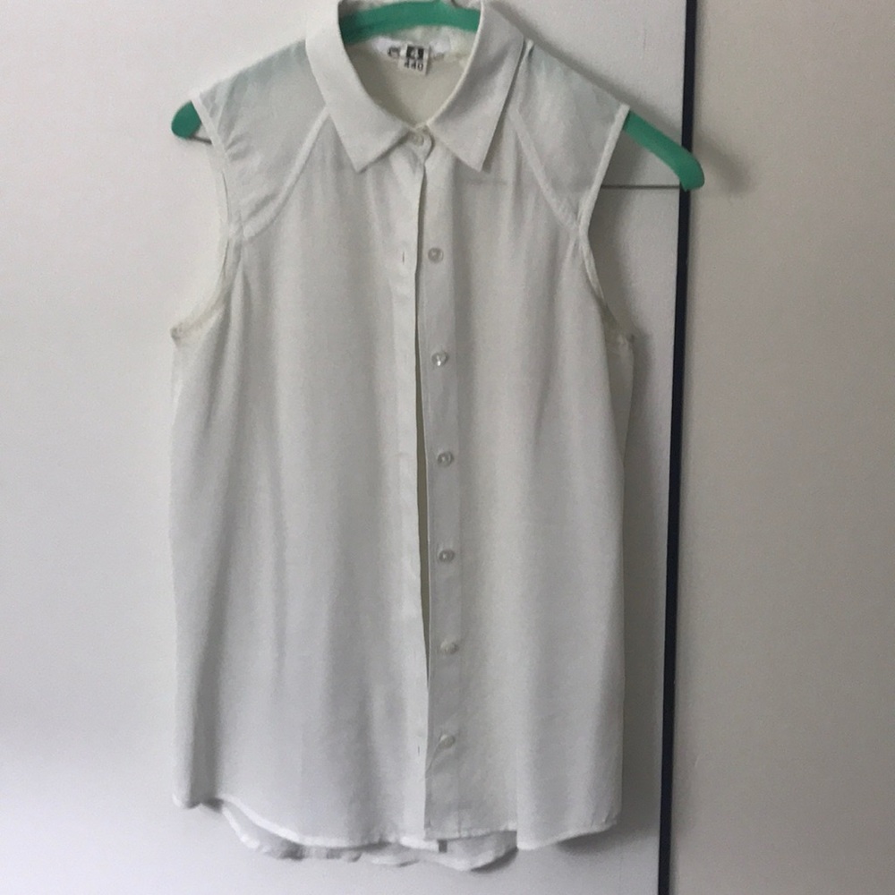 EVERLANE SILK SLEEVELESS BLOUSE